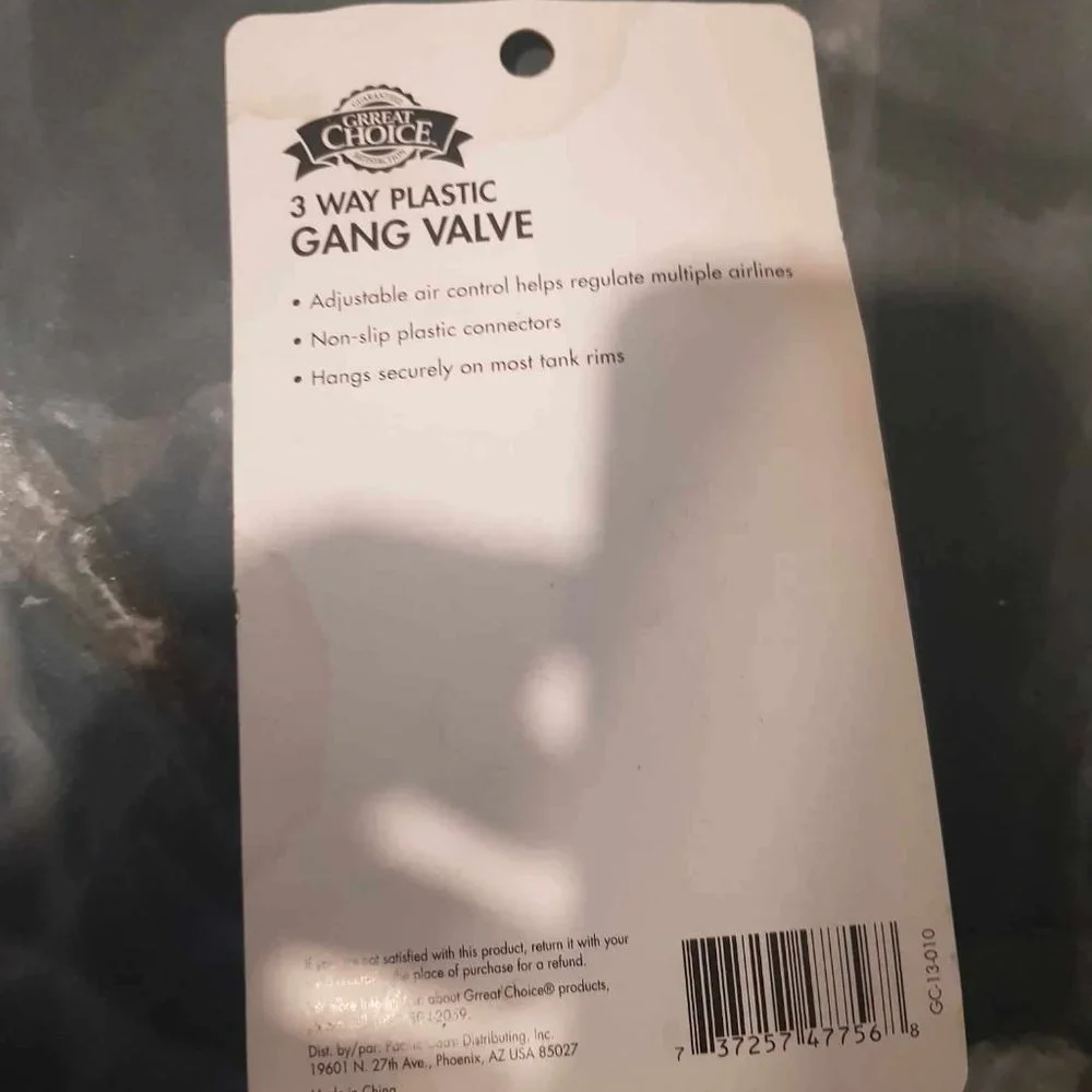 3 way plastic gang valve